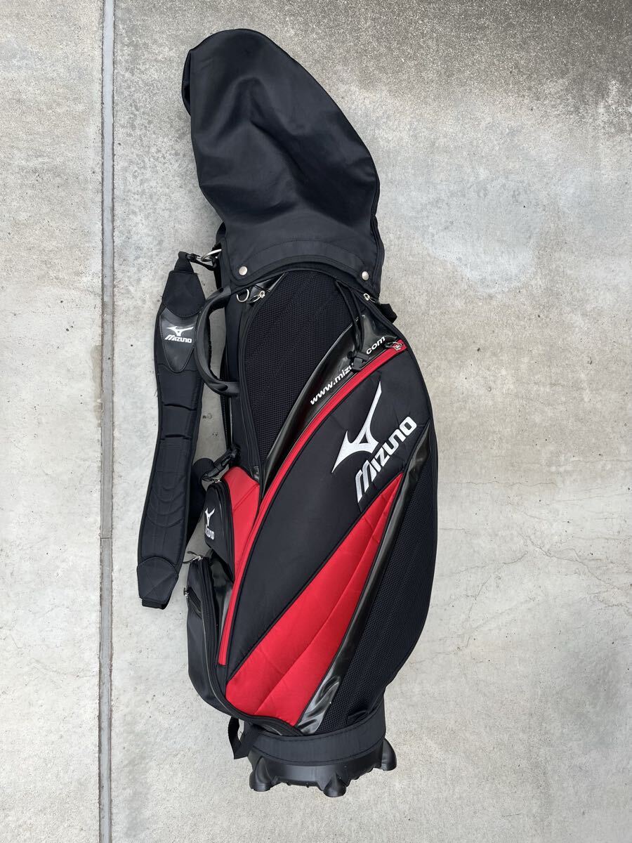 美品 MIZUNO キャディバッグ 9.5型 レッド 赤 ヨドバシ.com - ミズノ mizuno ST Light レッドモク [キャディバッグ