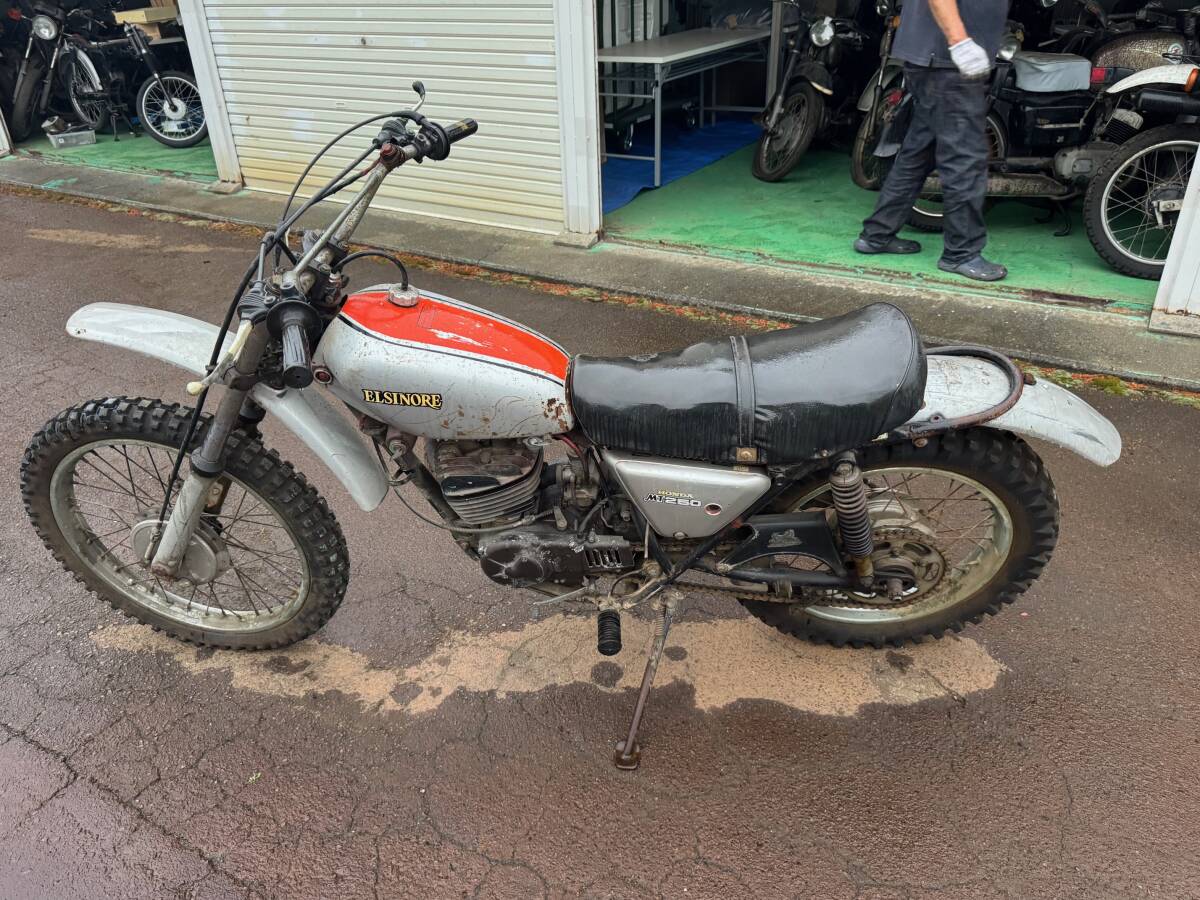 ホンダ エルシノア CR125M2 純正 マフラー 新品同様 ELSINORE MT125の