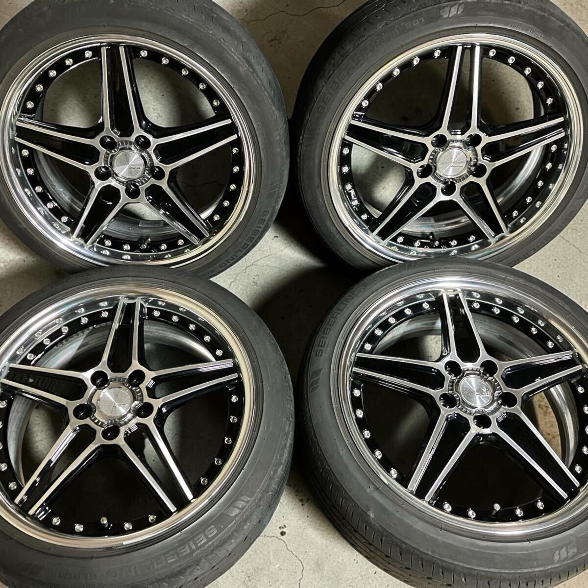 WORK ランベック LD1 未使用品 18インチ 9.5j+50 10.5j+35 5-114の落札