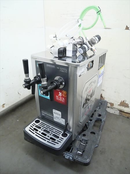 f066a ニットク ビールディスペンサー タワー式 移動ワゴン 氷冷式