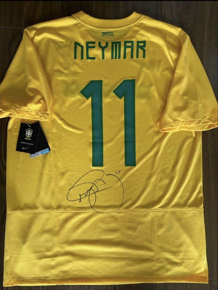新品】ネイマール ブラジル代表 直筆サインフォト/写真 サッカー