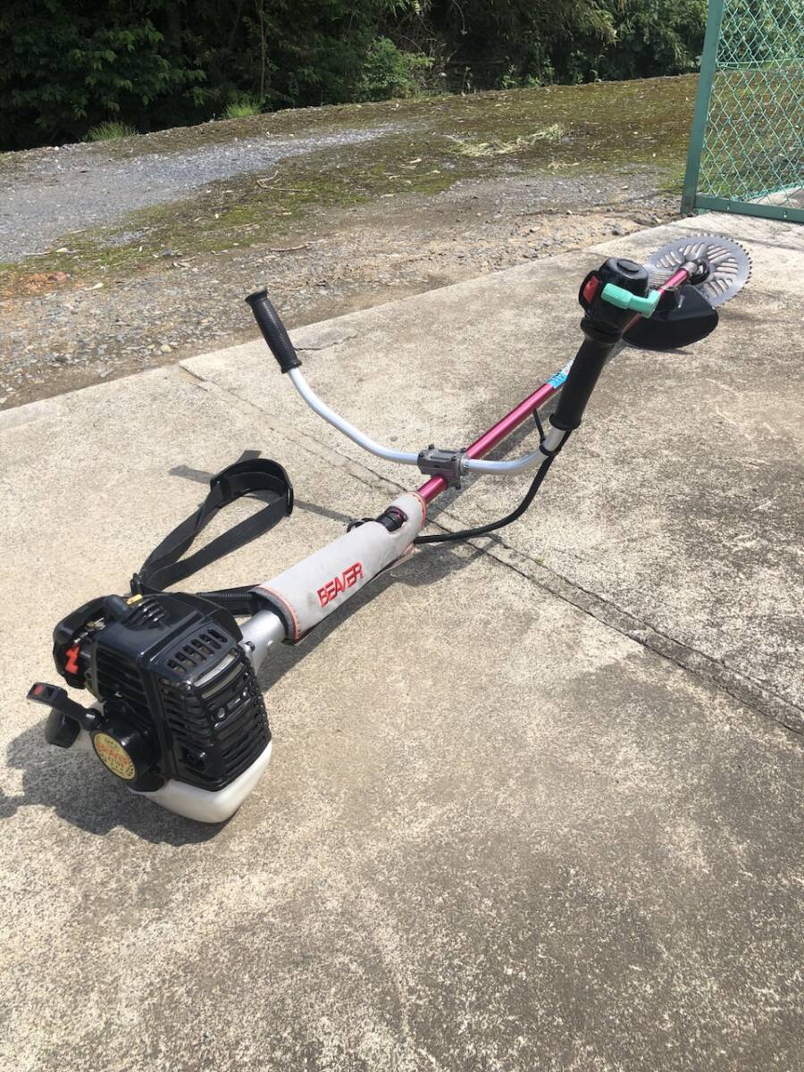ビーバー 背負い式 刈払機 草刈機 L43M 中古 動作品 動画あり やや難 