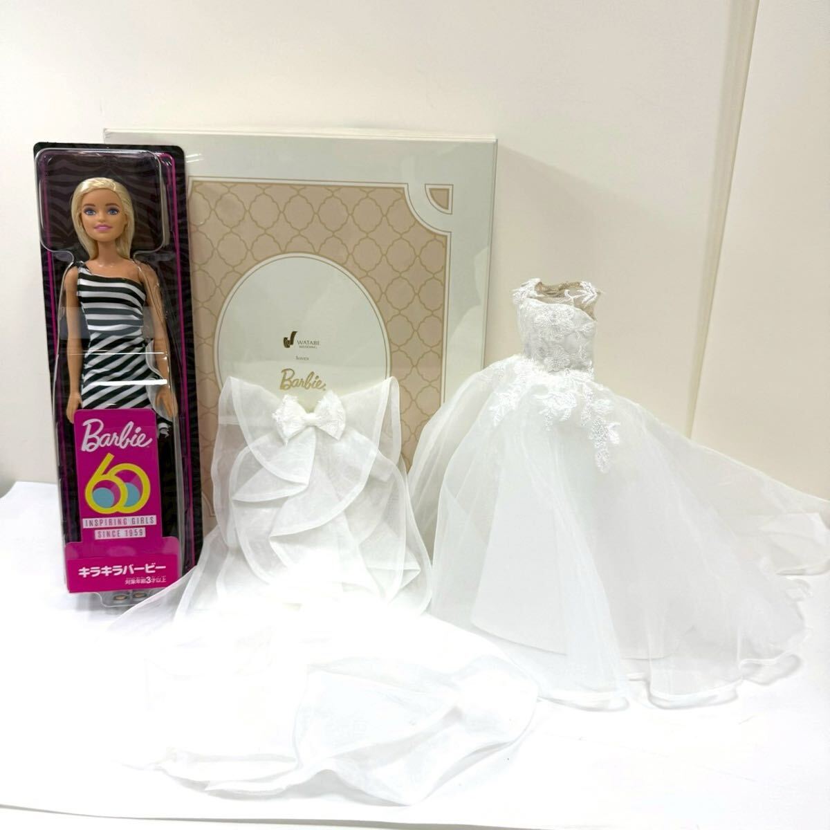 中古】旧タカラ Barbie ウェディングバービー ウェディングドレス 白
