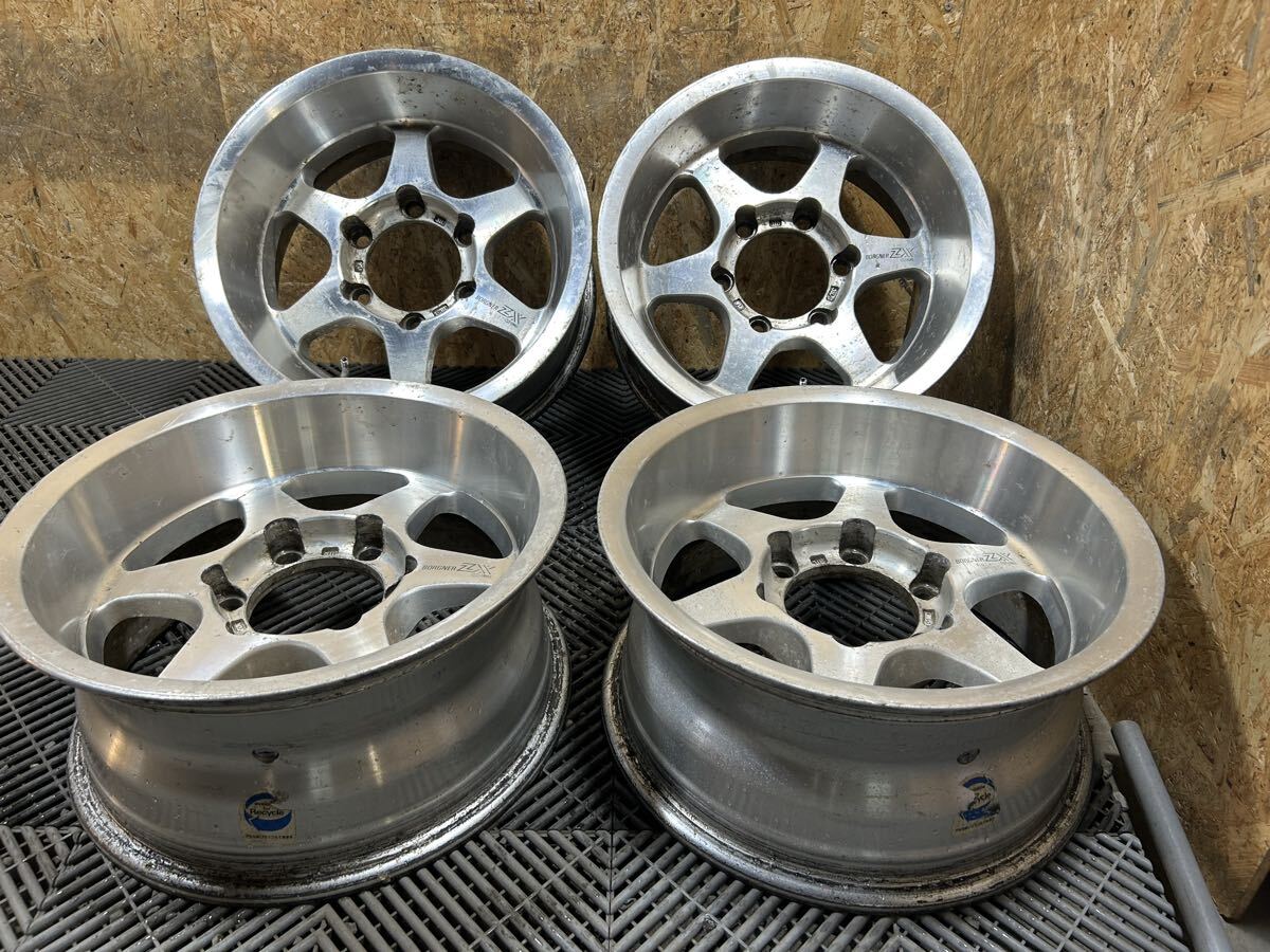 ☆早い者勝ち☆セット ENKEI BORGNER ZX 16x8J(139.7 PCD 16x7.0J 良品 ENKEI BORGNER ZX