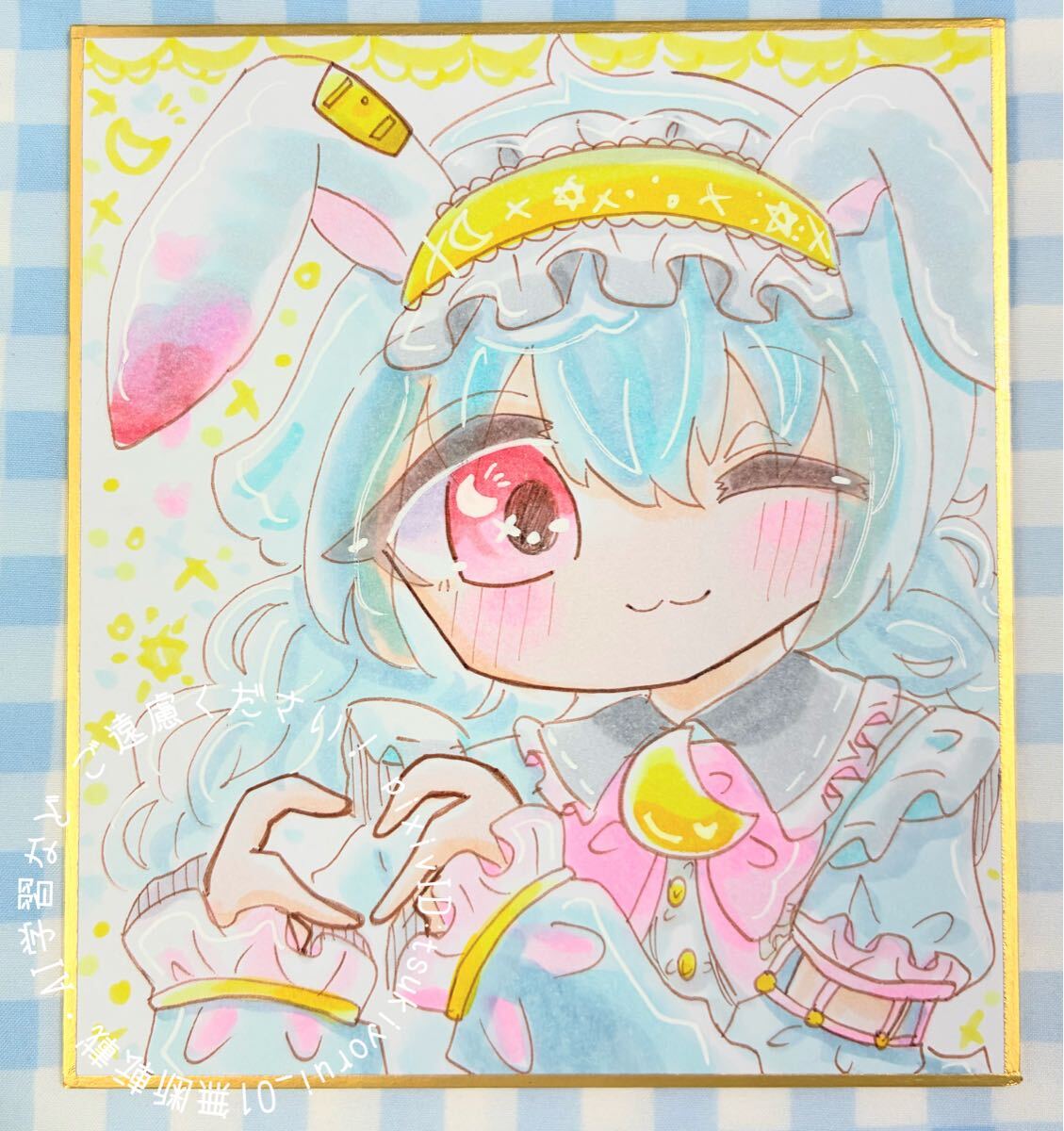 新品】同人手描きイラスト【和風踊り子/うさみみ/オリジナル】A4の落札