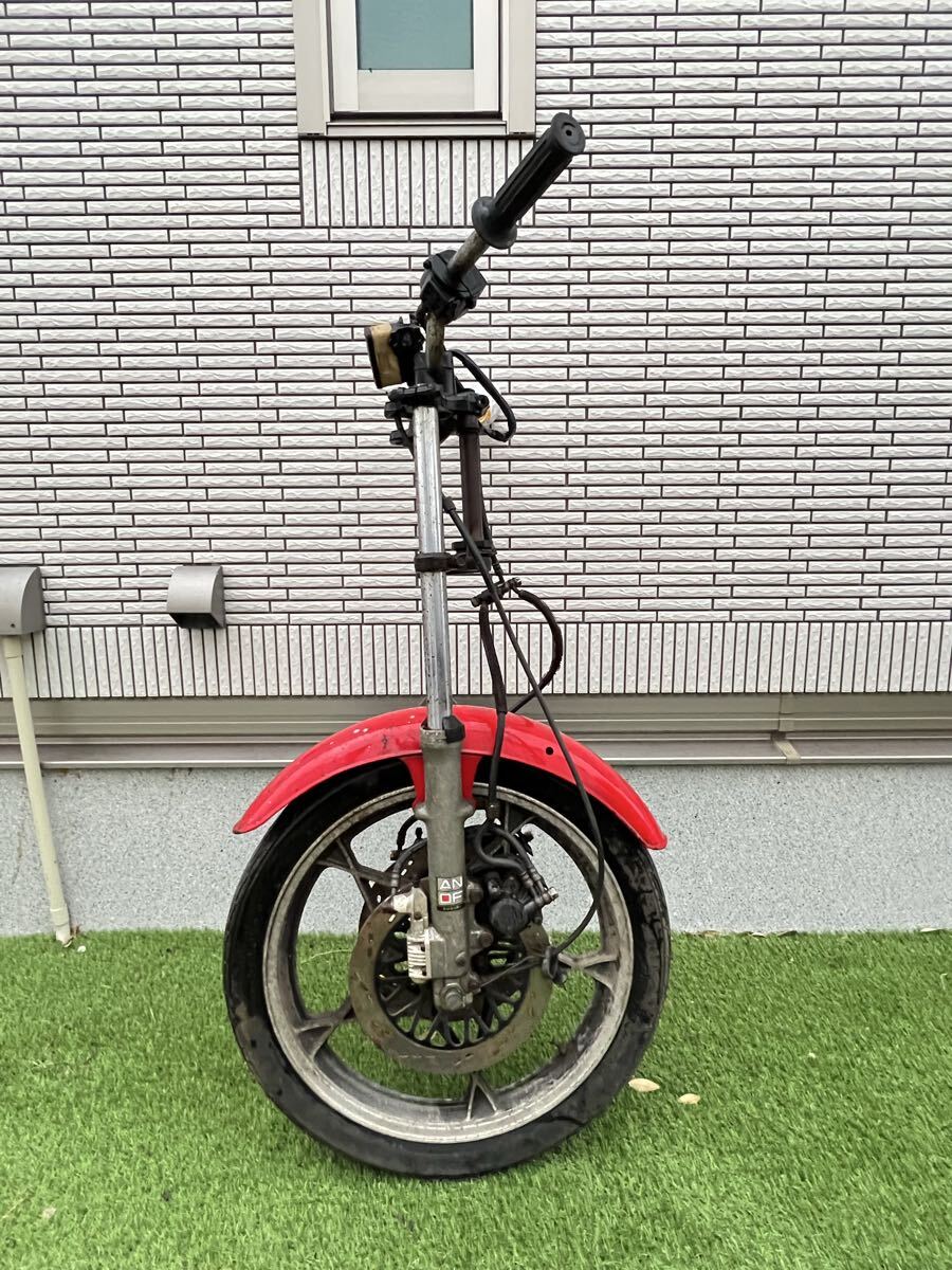 GSX400F 片アンチ フロントフォーク 33パイ ダブルディスク GS400