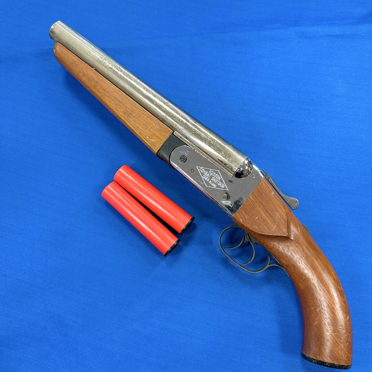 中古】ハドソン ダブルバレル ショットガン 木製ストック＆ABSバレル