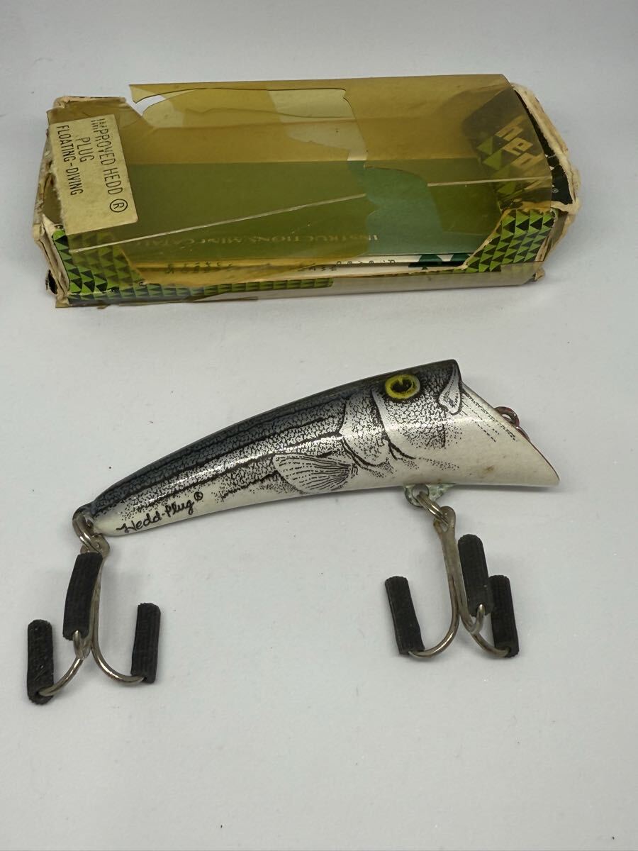 中古】heddon ヘドン オールド old ヘッドプラグ ナチュラルプリントの
