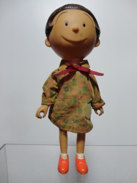 ▽13 当時物 旧タカラ おいそがし サザエさん ソフビ 着せ替え 人形