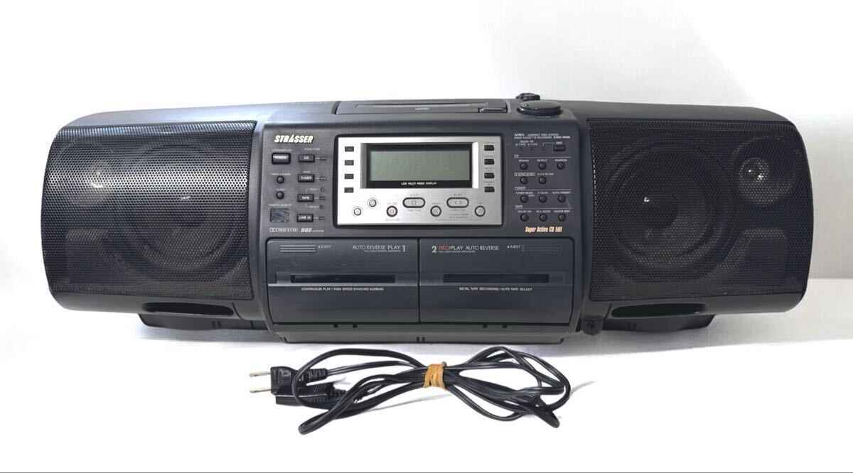 AIWA アイワ ラジカセ最高峰 STRASSER シュトラッサー CSD-XR90 CD 難