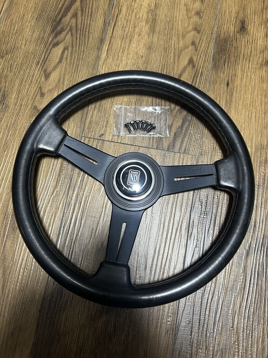 FET刻印あり◇NARDI／ナルディ クラシック ウッド＆ブラックスポーク