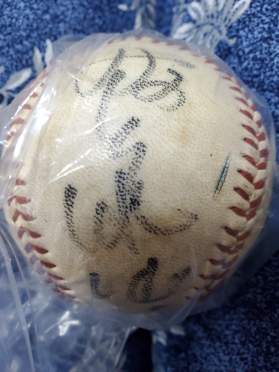 中古】1円～☆ 中日ドラゴンズ 立浪和義 直筆サインボール 背番号3