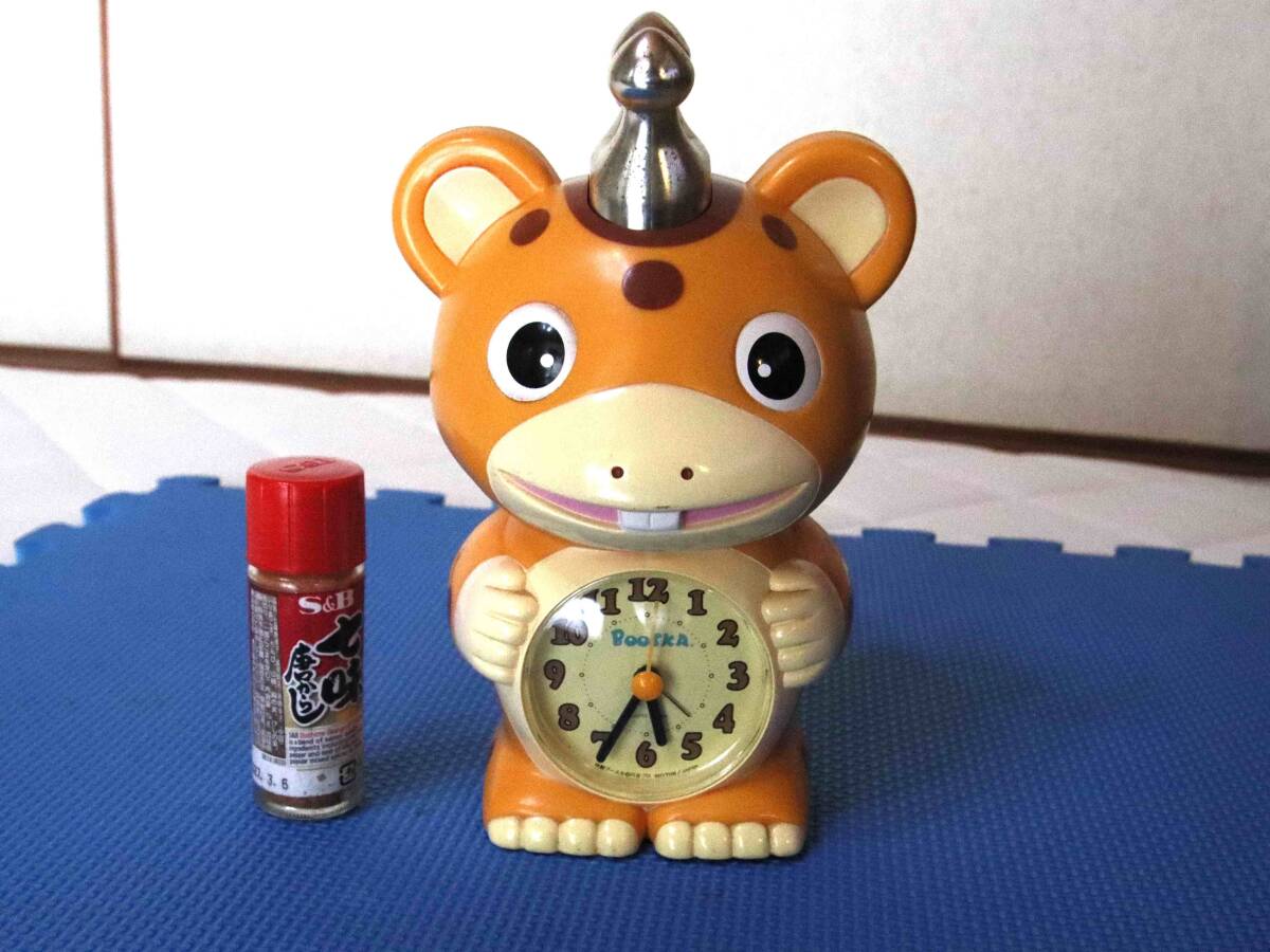 展示美品】①非売品□朝日新聞 円谷プロ快獣ブースカ 目覚まし時計の