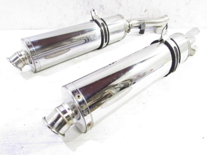 新品】DELKEVIC 触媒ストレート マフラーYZF R1 サイレンサー07-08 4C8