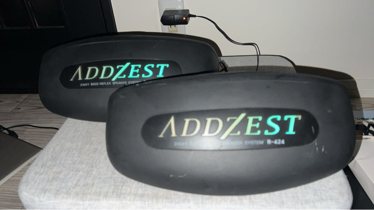 アゼスト R-404置き型スピーカー イルミ 旧車 当時物 昭和 レトロ ADDZEST アゼスト(R-450) イルミネーションタイプ ボックススピーカー