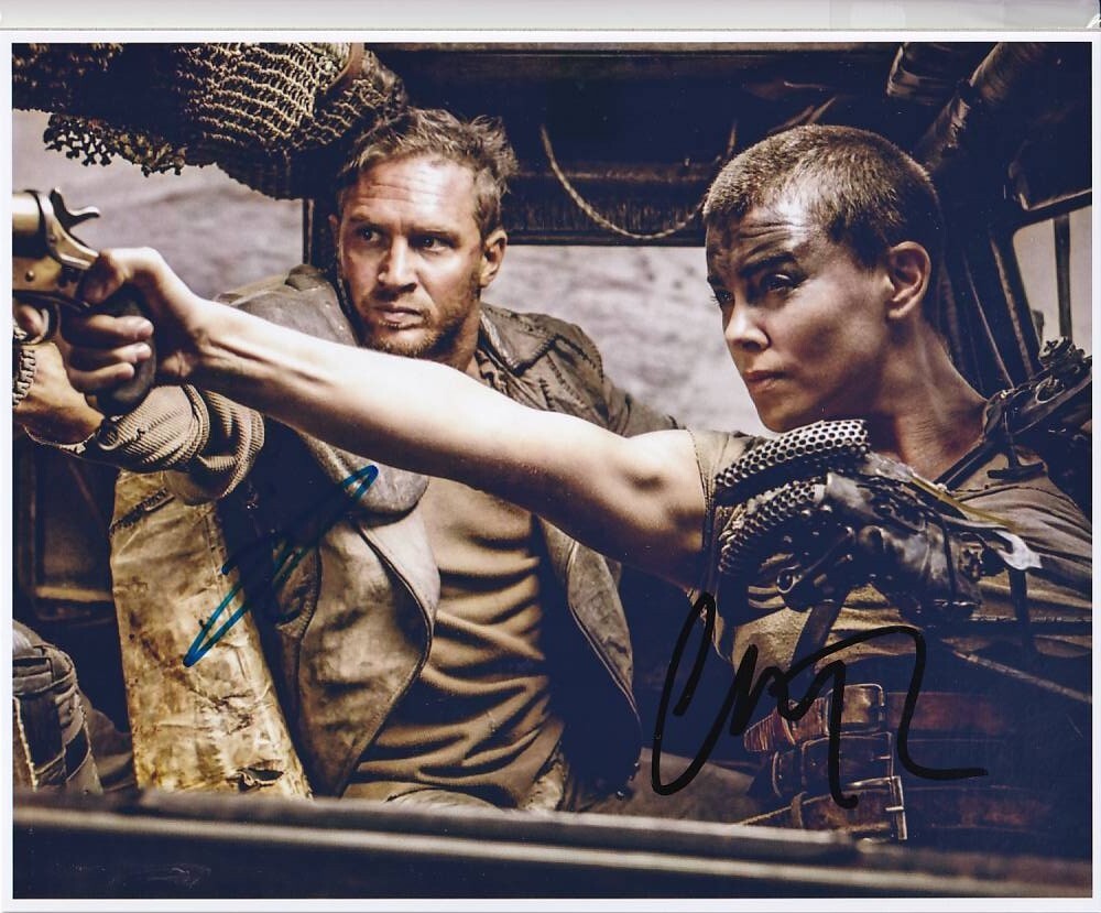 A 2L判 シャーリーズ・セロン Charlize Theron 直筆サイン写真 証明書