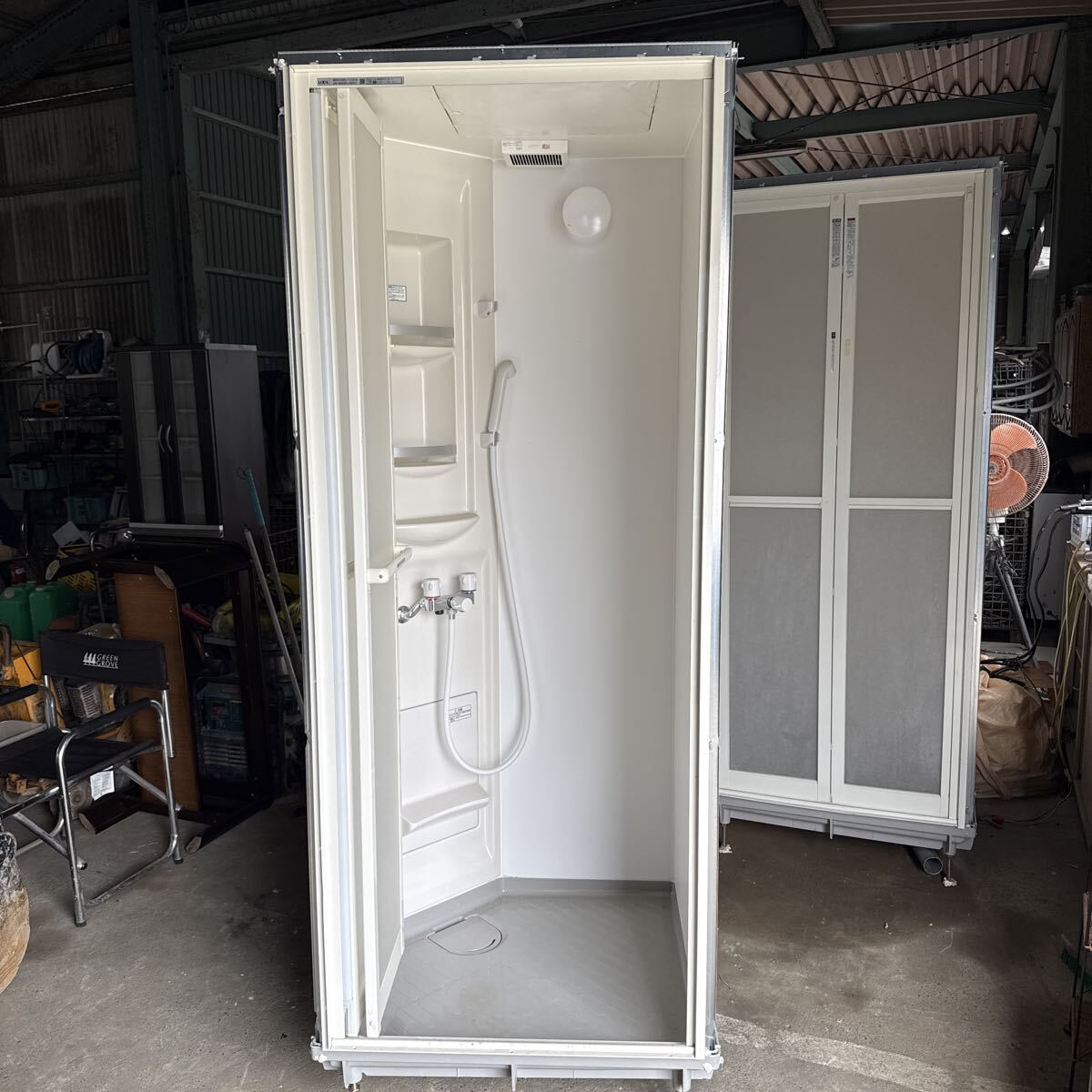 ハマネツ、屋外風吕、シャワーユニット、FS-25、引き取り限定 中古】【中古/引取り限定】ハマネツFS-25/屋外シャワー・風呂ユニット