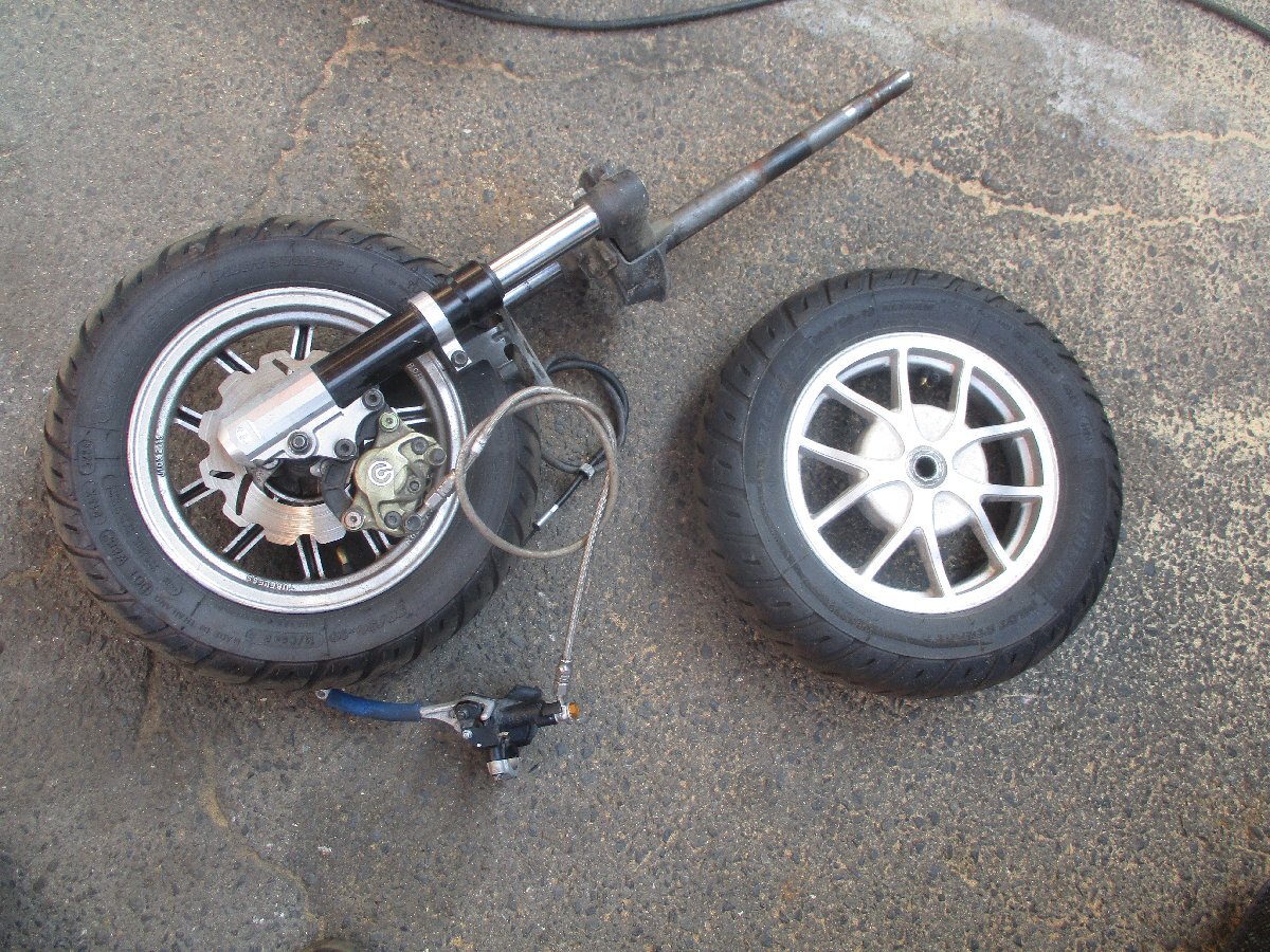 中古】SUZUKI ZZ CA1PB 純正12インチ アルミホイール前後 メーターギア