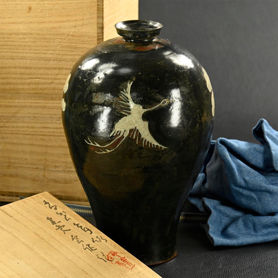 幕末明治の美術工藝品】瀬戸の天才陶工 初代 川本桝吉作 超博物館級