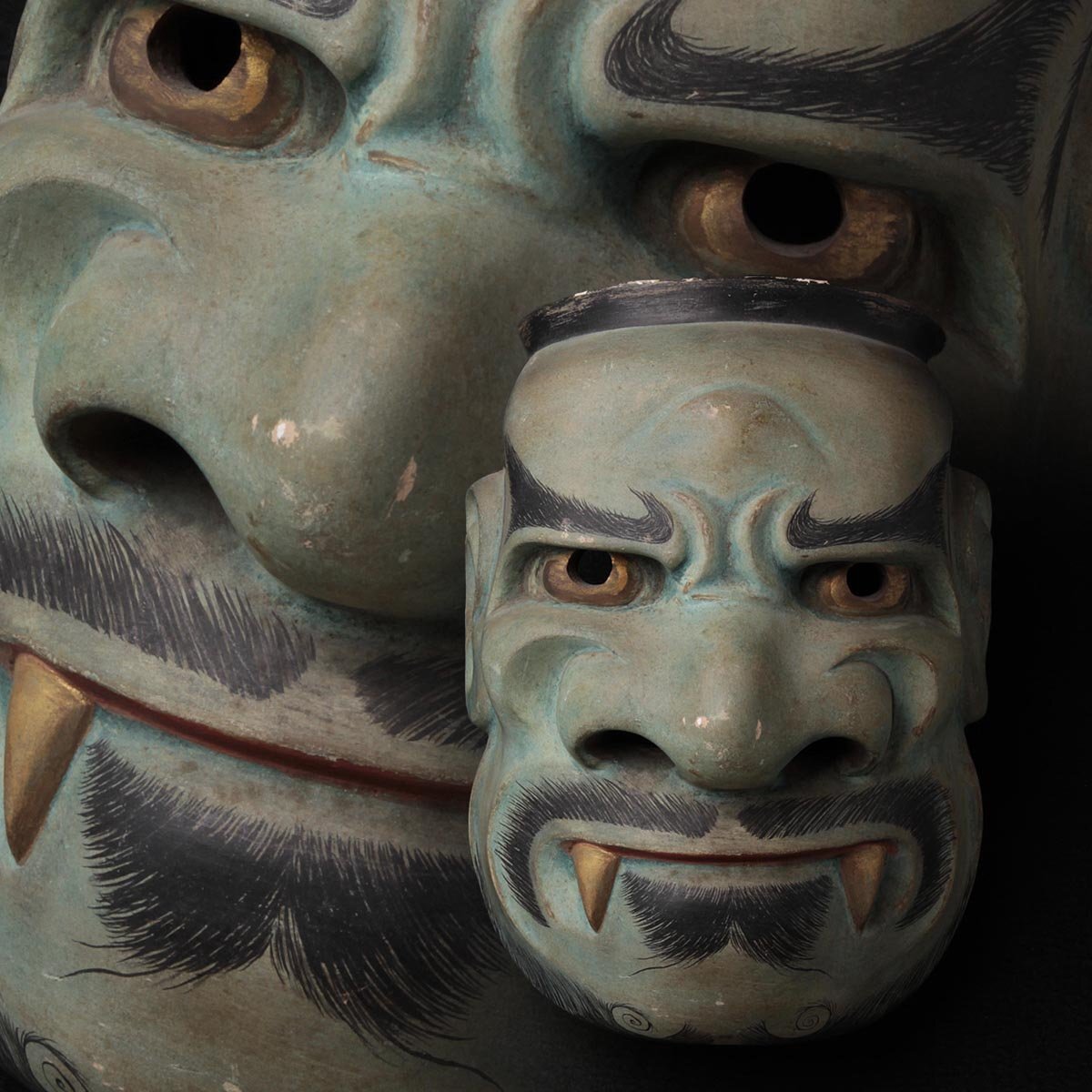 石見神楽面 日下義明作 】島根伝統工芸 般若 御面 魔除け 壁掛け般若面