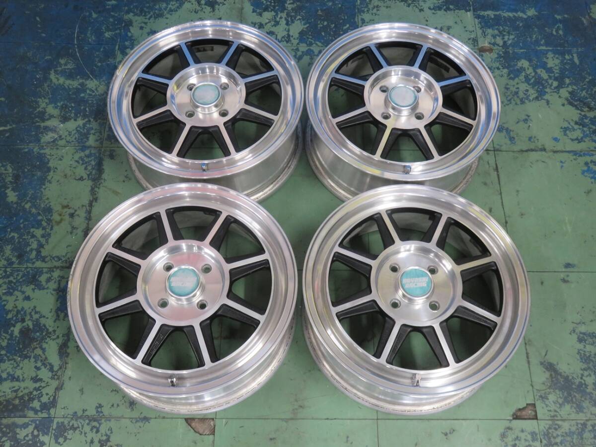 中古】当時もの ハヤシレーシング 深リム CRタイプ4穴 9J オフセット