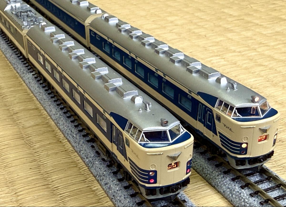 JR 国鉄 放出品☆1本物 583系方向幕／側面行先幕☆はつかり ゆう