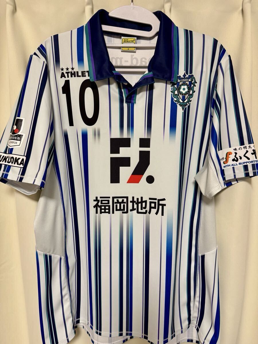 アビスパ福岡　サッカーシャツ 背番号10 JOGO 美品 入手困難 1996年度 アビスパ福岡 背番号10 ユニフォーム Jリーグ