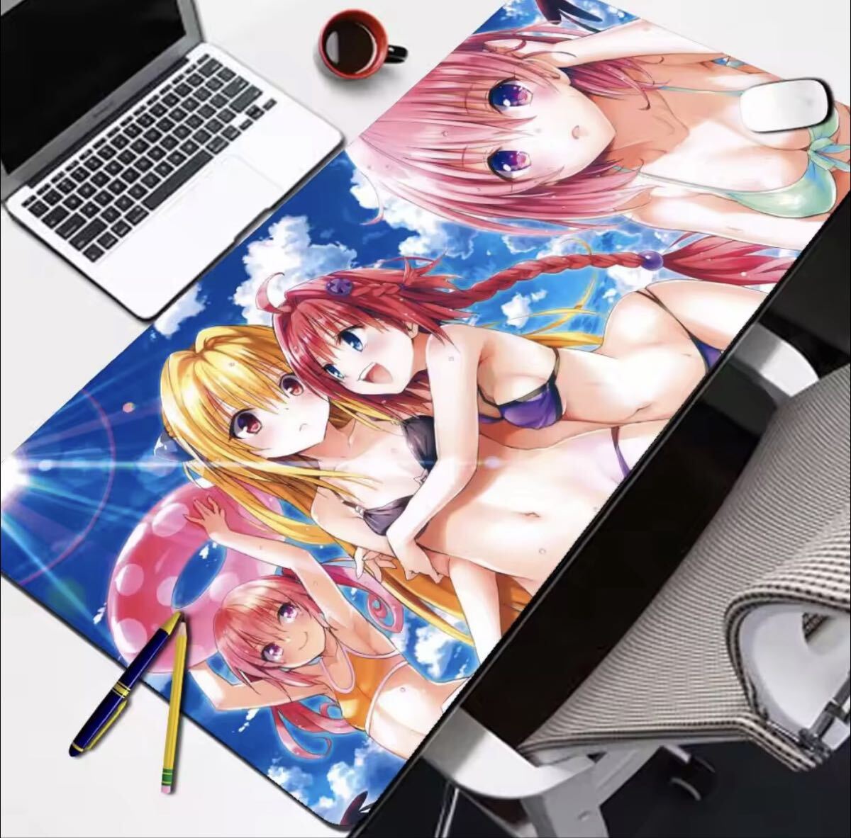 ToLoveる ダークネス 当選品 古手川唯 おっぱいマウスパッド 抽プレ