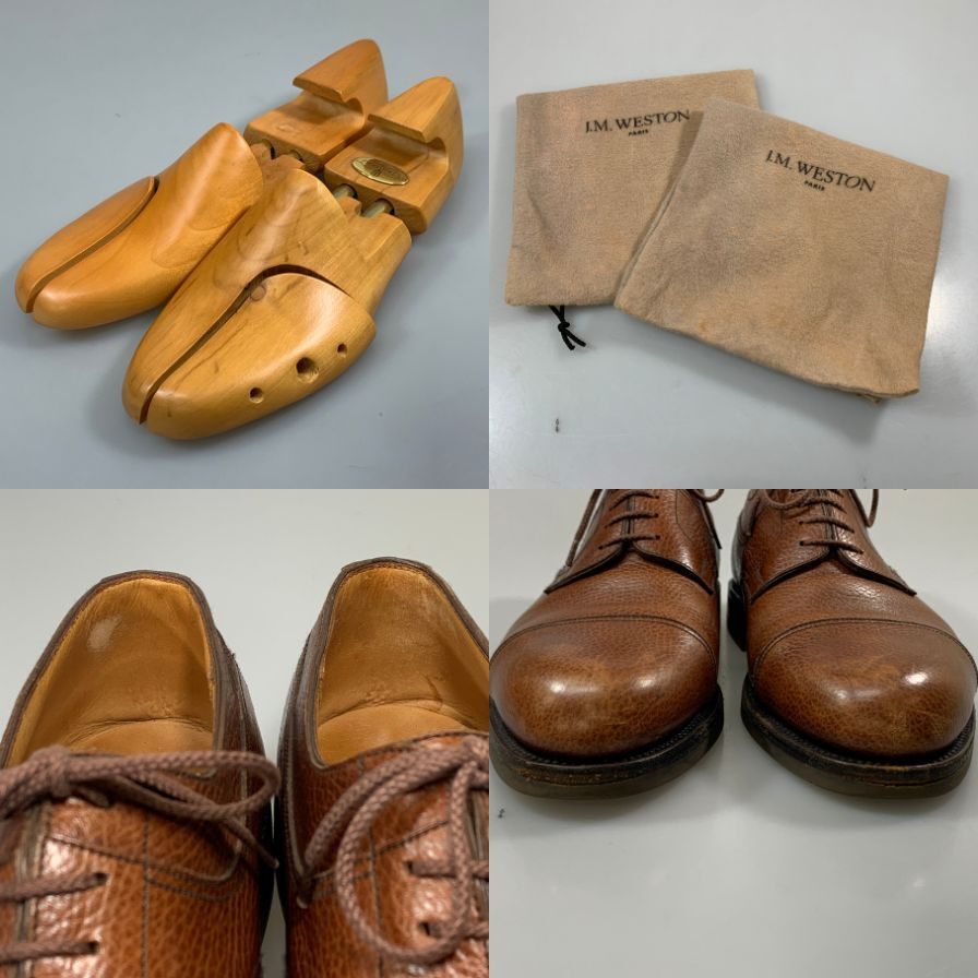 中古】美品 J.M.WESTON 300 ストレートチップ 8E ダークブラウン 11