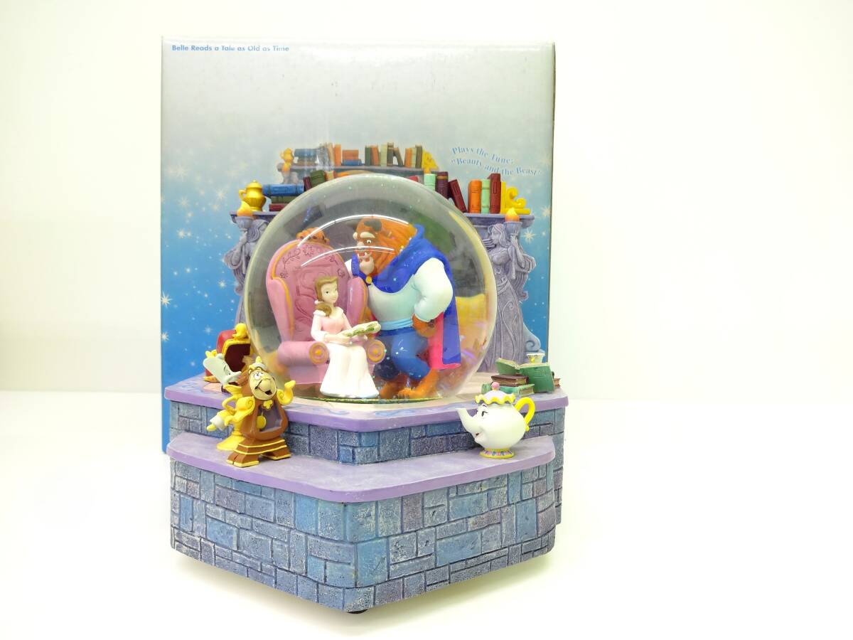 中古】◇ 昭和レトロ【スノードーム】鶴 金粉 貝殻 スノーグローブ 古