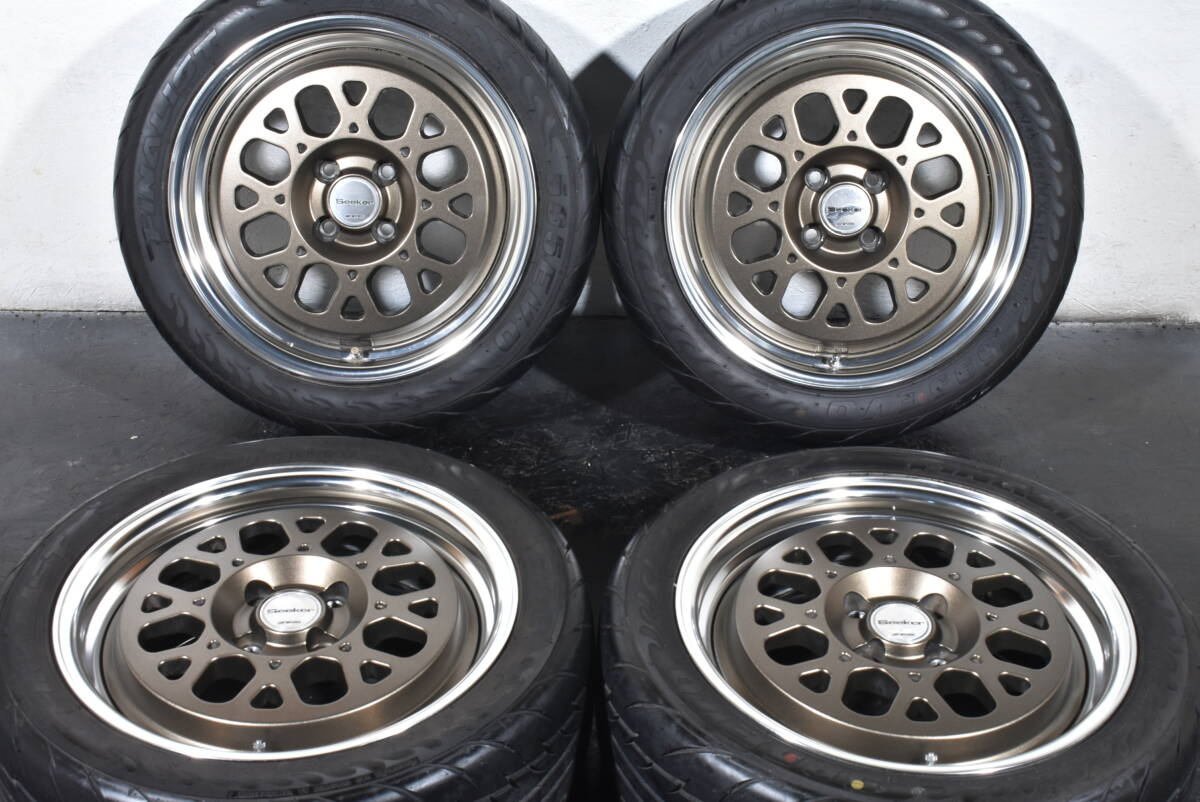 中古品 WORK Seeker CX ワーク シーカー 7J 8J 16インチ 4H PCD100