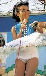 ☆後藤優子☆「あみだくじ」油絵 目立った傷や汚れなし】仁藤優子写真集「あした逢える」ポスターつきの