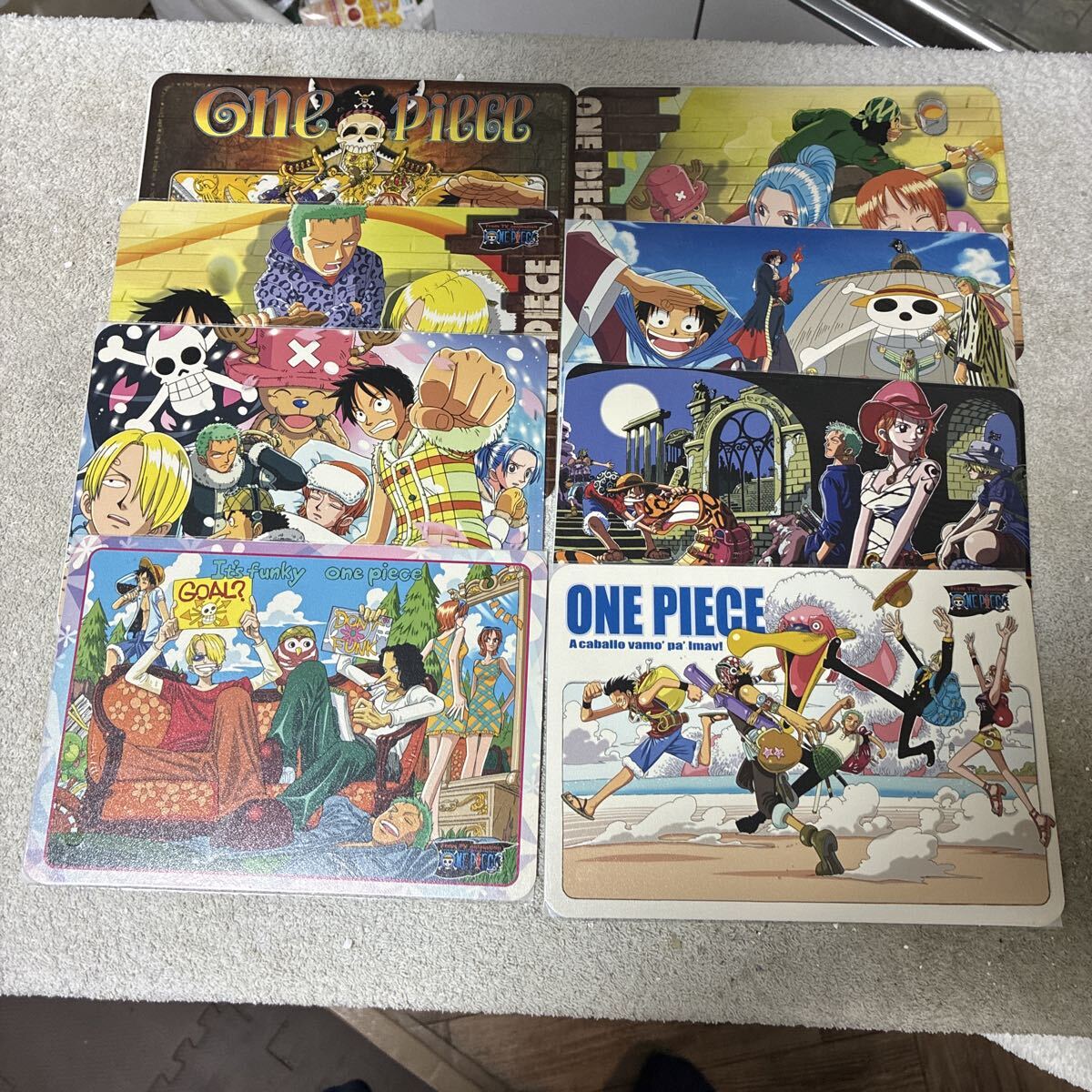 新品】ワンピース ジャンボカードダス ビジュアルクリアプレート