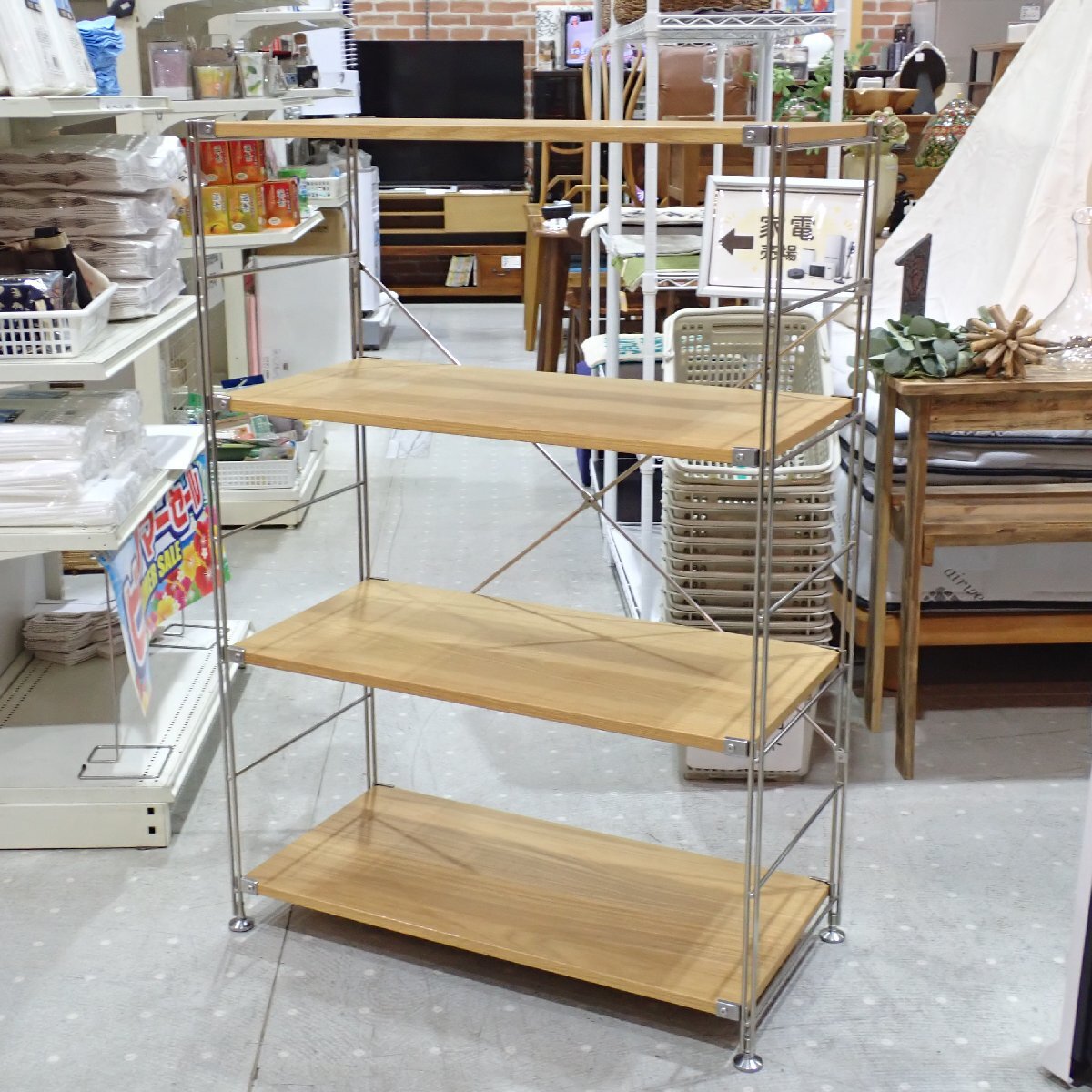 中古】□美品□ 廃盤希少 無印良品 MUJI ステンレスユニットシェルフ