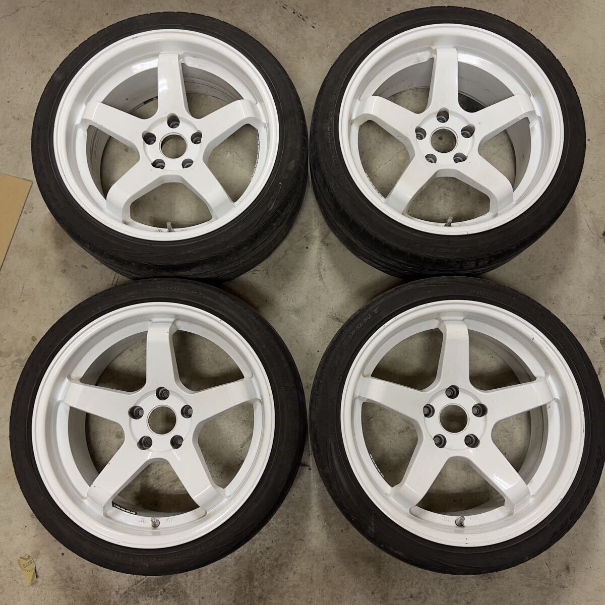 ☆STANCE MAGIC メッシュホイール 14×6.5J +35 4H-100 ゴールド 4本