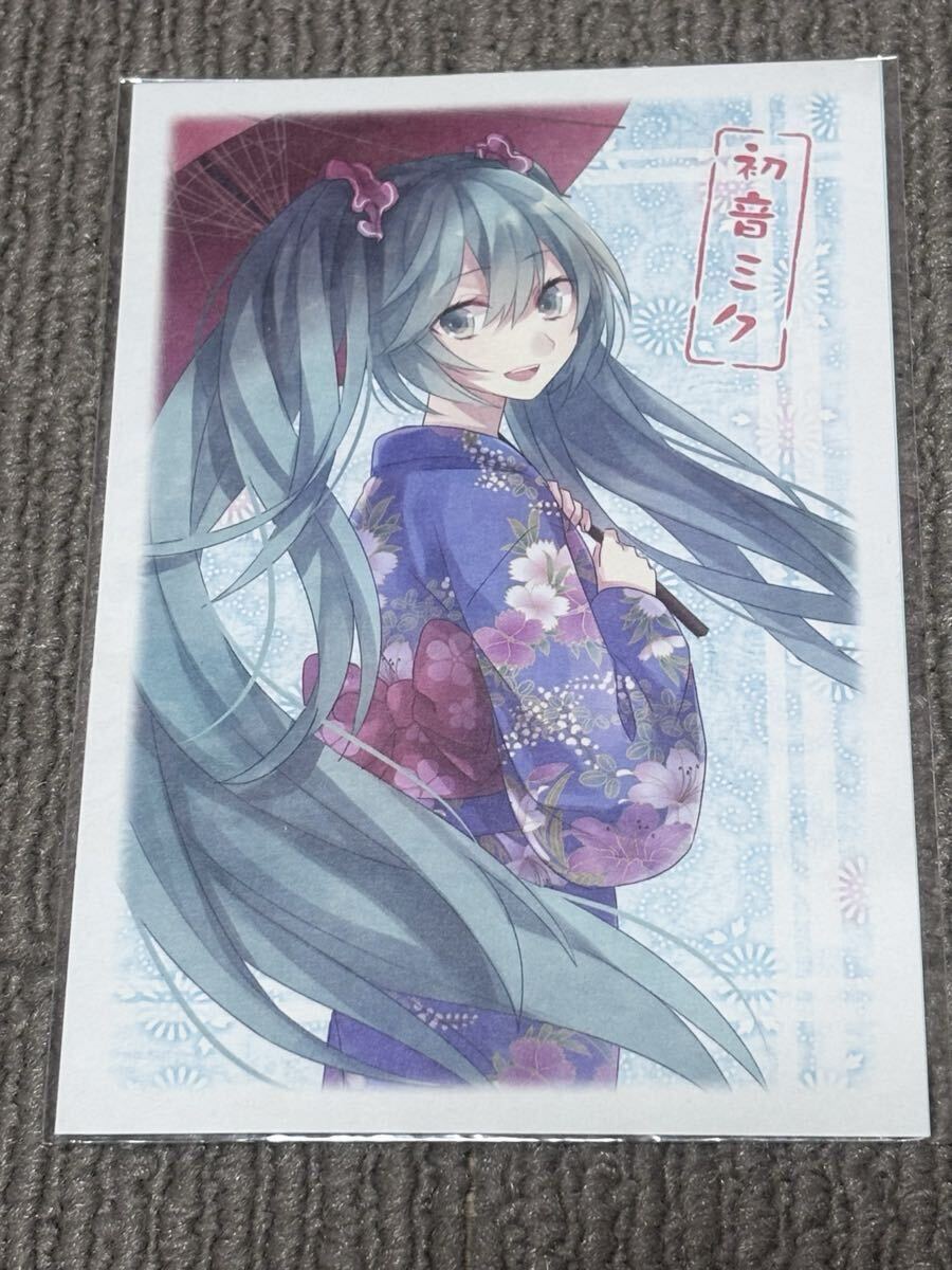 新品】初音ミク 上田城 コラボ 千本桜 ポストカード 鏡音リン 鏡音レン