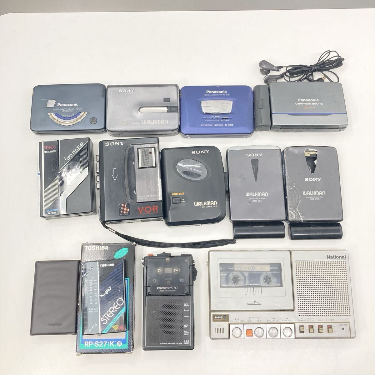ジャンク 東芝 TOSHIBA Walky カセットプレーヤー KT-PS5 ケース付きの