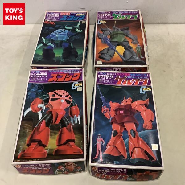 ☆MG 1/100 ズゴック ＆ アッガイ ＆ ゴッグ 3体セット 素組み 完成品