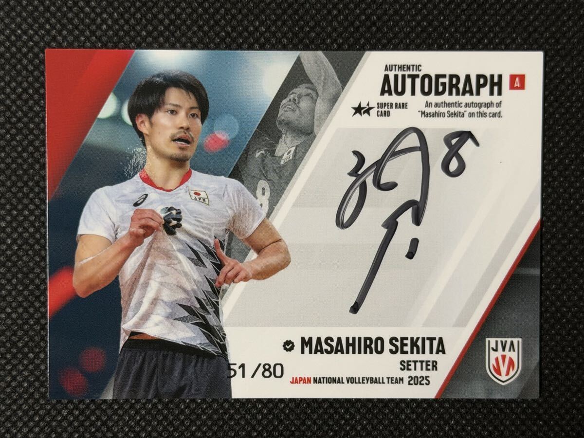 中古】2018-19 Vリーグ 男子 サントリーサンバーズ 喜入祥充 直筆