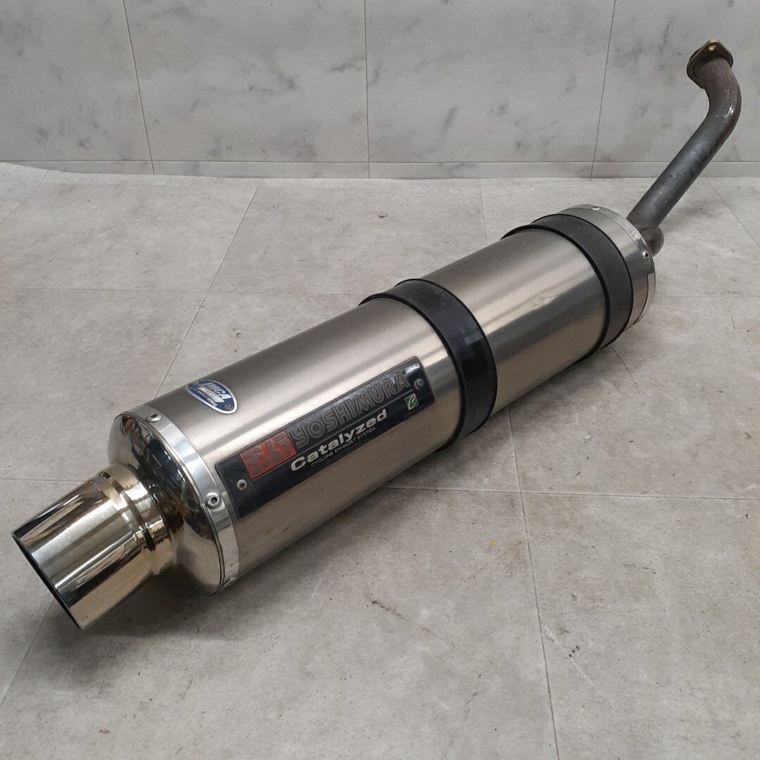 O】当時物 ヨシムラ サイクロン GSX1100S 刀 中古品 芯無しほぼ直管