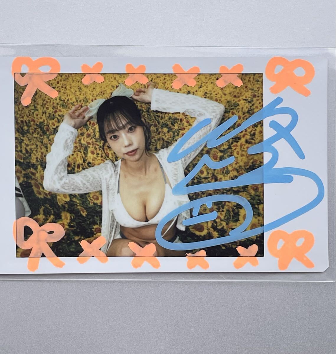 新品】青山ひかる アイしてる？ 特典 直筆サイン付き現場チェキ⑦の