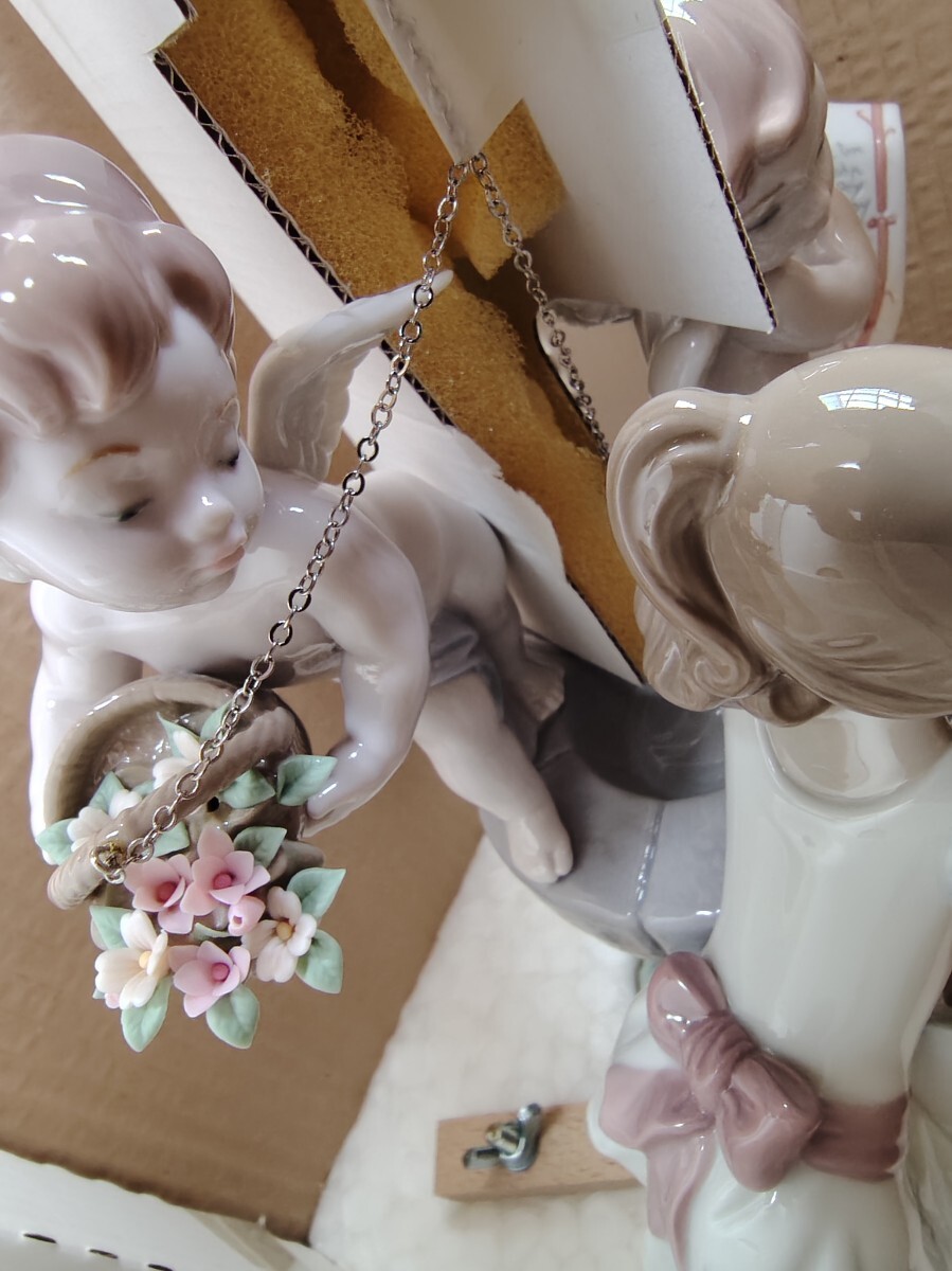 宇*宮様 リヤドロ LLADRO 天使の置物 陶器製 フィギュリン 中古】86200☆LLADRO/リヤドロ 優美な天使 フィギュリン 01008438