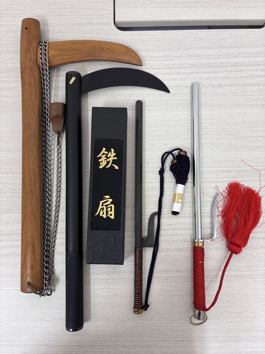 475317□時代 武具 鎖鎌 くさりかま 忍者鎖分銅隠し武器剣術の落札情報