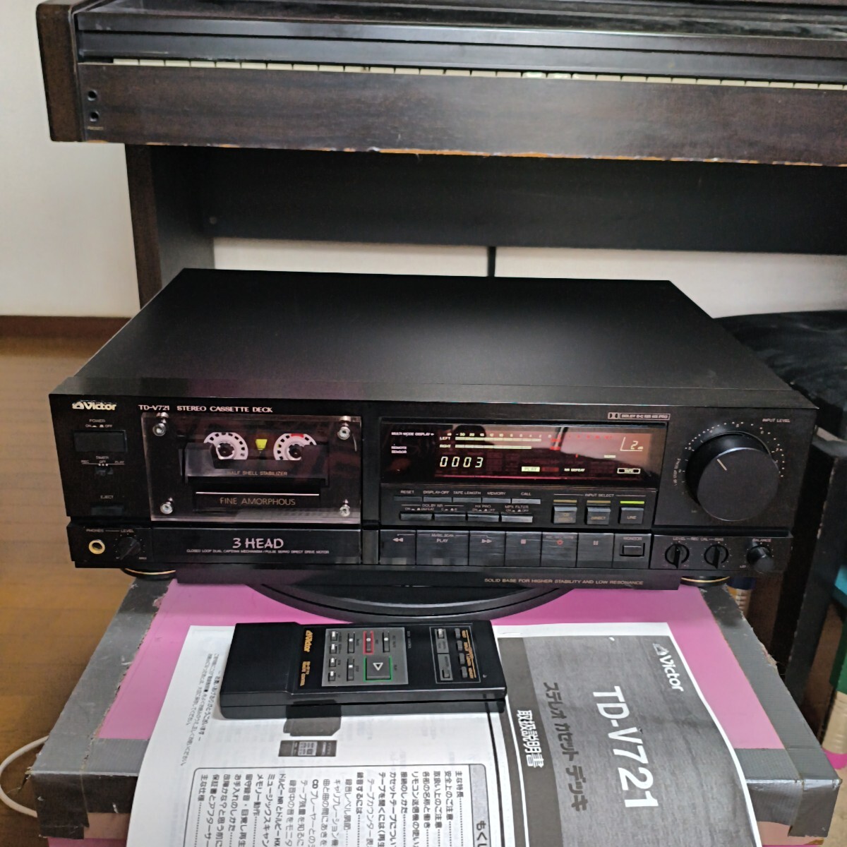 中古】☆Victor ステレオカセットデッキ TDR-311☆ ジャンクの落札情報