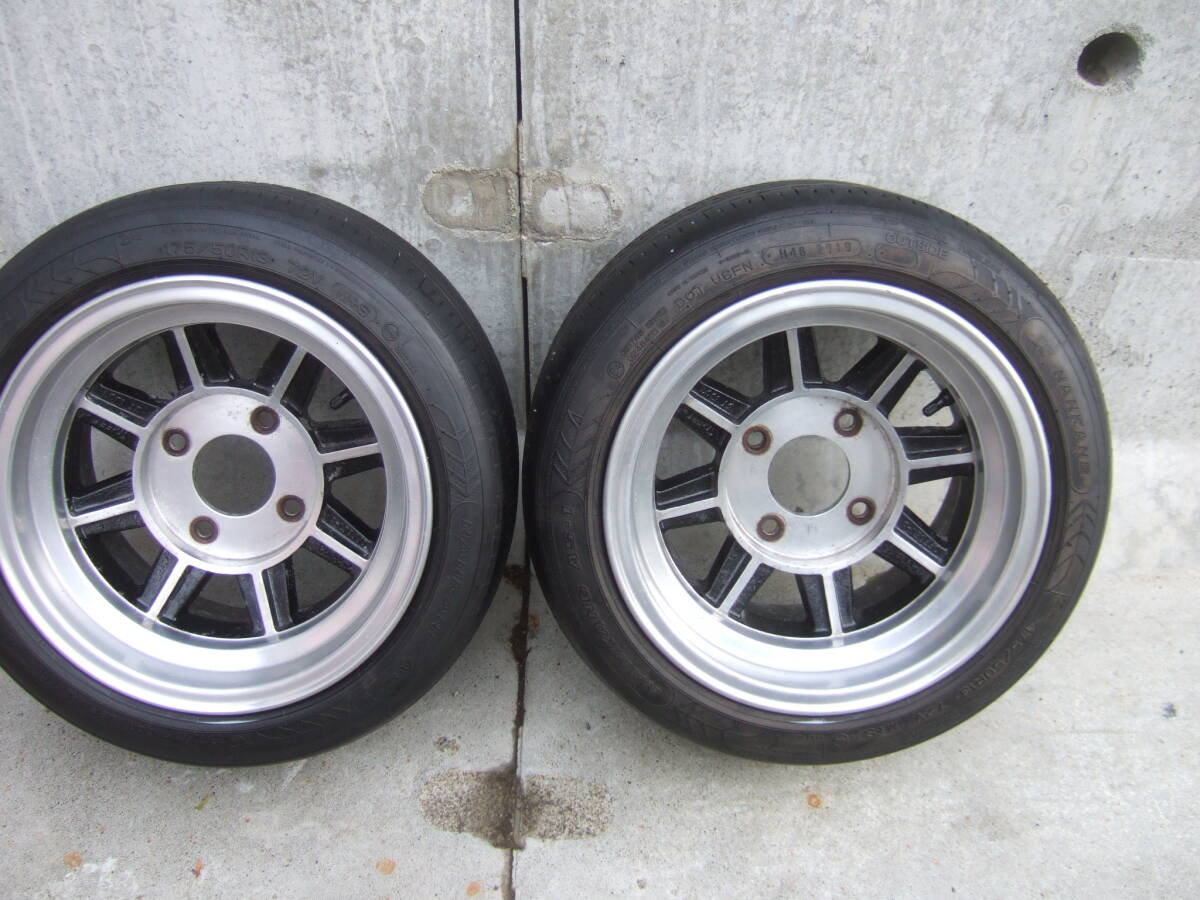 中古】当時もの ハヤシレーシング 深リム CRタイプ4穴 9J オフセット