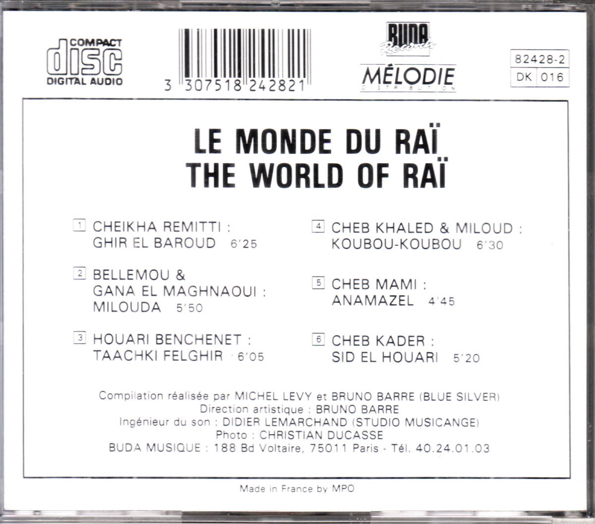 中古 シェイハ レミッティ シェブ ハレド シェブ マミ他 Le Monde Du Rai ライ 土日祝日も迅速発送 4枚同梱可能 の落札情報詳細 ヤフオク落札価格情報 オークフリー スマートフォン版