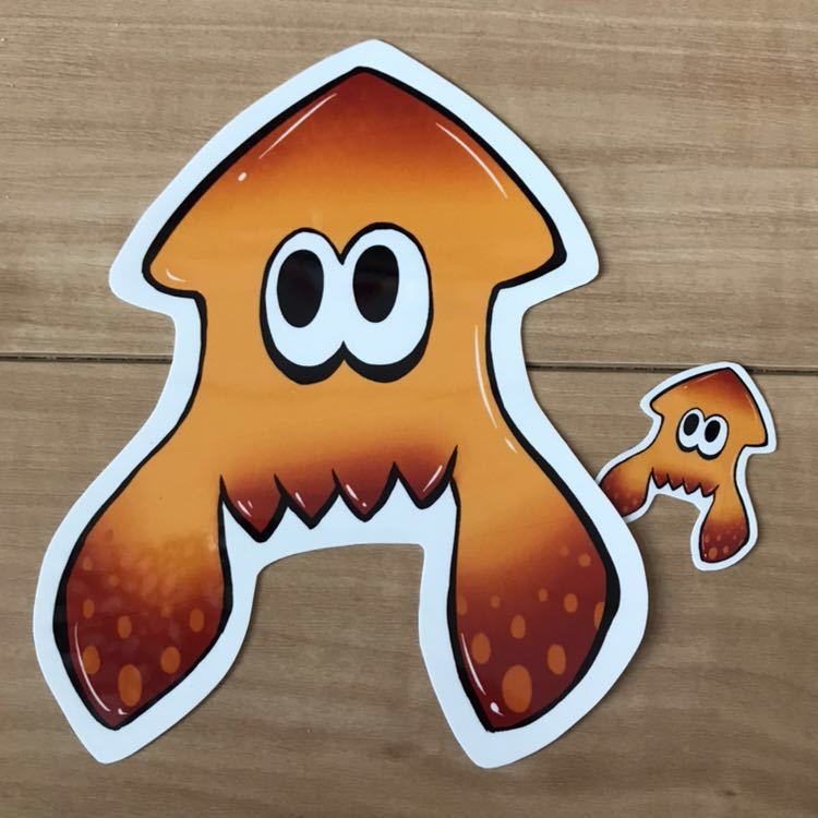 新品 スプラトゥーン風 同人 ステッカー 1枚 オレンジ 車 防水 Uvカット 屋外ok イカ Splatoon 即決ミニサイズオマケ の落札情報詳細 ヤフオク落札価格情報 オークフリー スマートフォン版