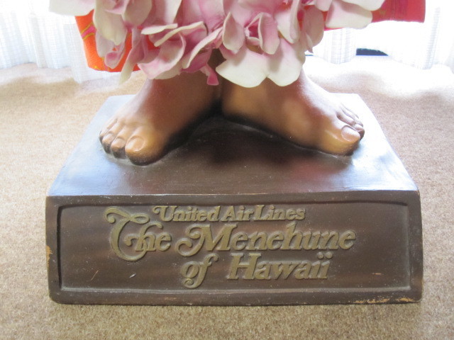 1970's UNITED AIRLINE ユナイテッド航空 ハワイ オリジナル メネフネ