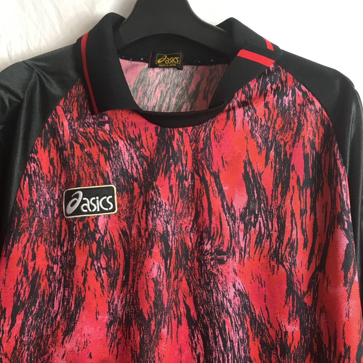 アシックス asics 赤 レッド ゴールキーパー サッカー トレーニング用
