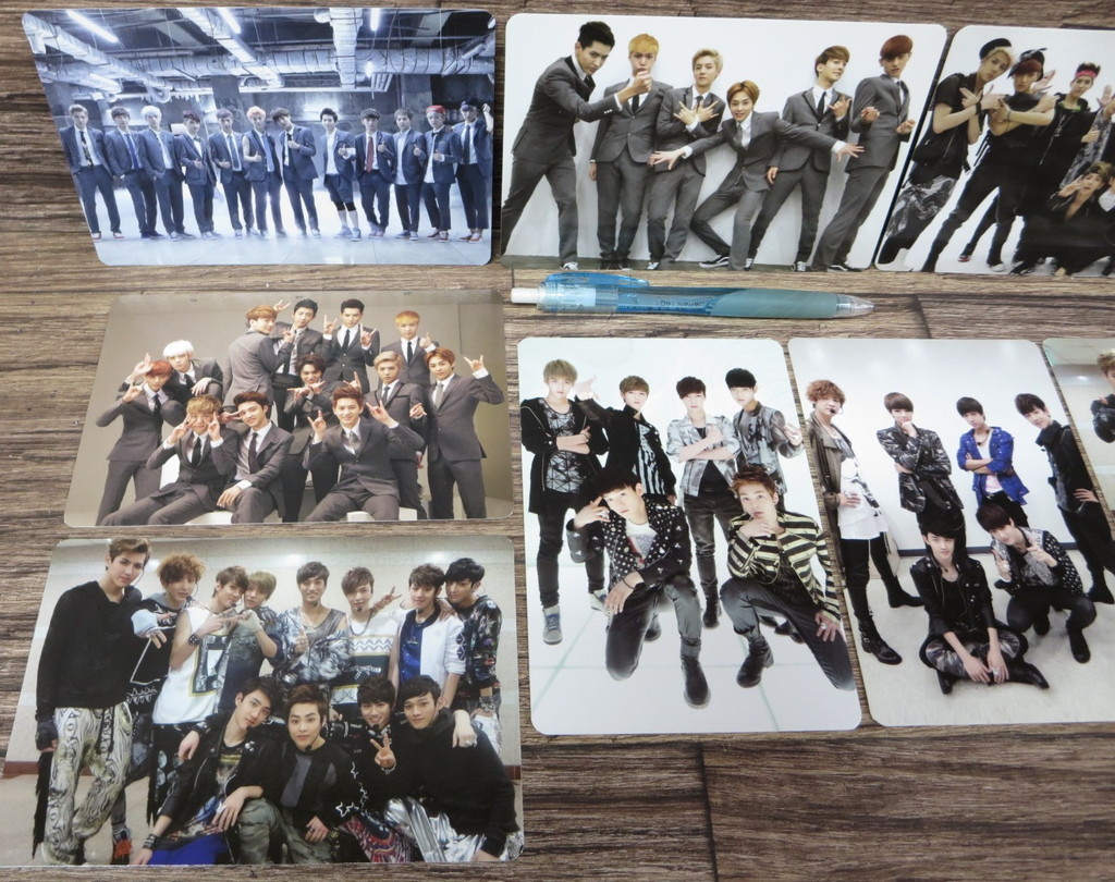 ♪EXO エクソ 公式 大判トレカ 8枚セット XOXO リパケ Growl ウルロン